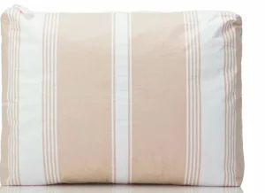 Aloha Mid Linen Stripe Pouch In Apricot/White<Women Cosmetic Bags | Hand Bags