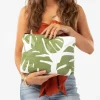 Aloha Mid Monstera Pouch In Seaweed<Women Cosmetic Bags | Hand Bags