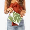 aloha_small_monstera_pouc_1.webp Aloha Small Monstera Pouch In Seaweed Women's<Women Hand Bags | Women’s Bags