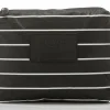 aloha_small_pinstripe_pou_0.webp Aloha Small Pinstripe Pouch In White On Black<Women Cosmetic Bags | Hand Bags