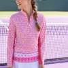 cabanalife_womens_cabana__1.webp Cabana Life CabanaLife Women's Sport Zip Polo<Women Beachwear | Tops