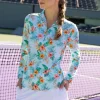 cabanalife_womens_cabana__2.webp Cabana Life CabanaLife Women's Sport Zip Polo<Women Beachwear | Tops