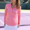 cabanalife_womens_cabana__5.webp Cabana Life CabanaLife Women's Sport Zip Polo<Women Beachwear | Tops