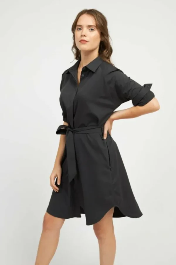 kosan_nanterre_shirt_dres_0.webp Kosan Travel Dresses Kosan Nanterre Shirt Dress Women's<Women Dresses
