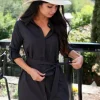 kosan_nanterre_shirt_dres_1.webp Kosan Travel Dresses Kosan Nanterre Shirt Dress Women's<Women Dresses
