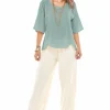 oh_my_gauze_scallop_blous_1.webp Oh My Gauze! Scallop Blouse<Women Tops