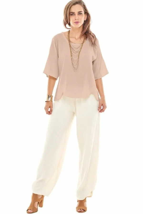 oh_my_gauze_scallop_blous_4.webp Oh My Gauze! Scallop Blouse<Women Tops