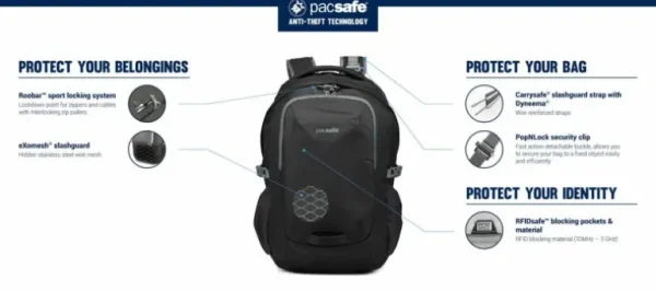 Pacsafe Luggage And Bags Venturesafe 25L G3 Anti-Theft Backpack< Backpacks | Carry On