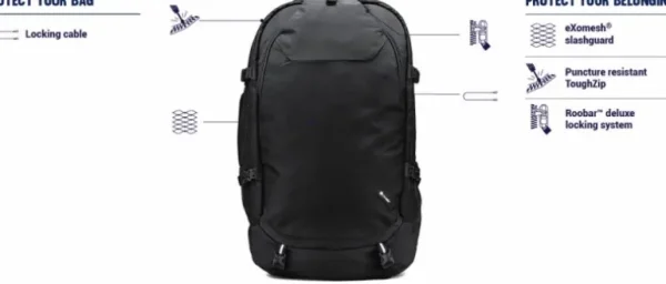 Pacsafe Venturesafe EXP55 Anti-Theft Travel Pack< Backpacks | Carry On