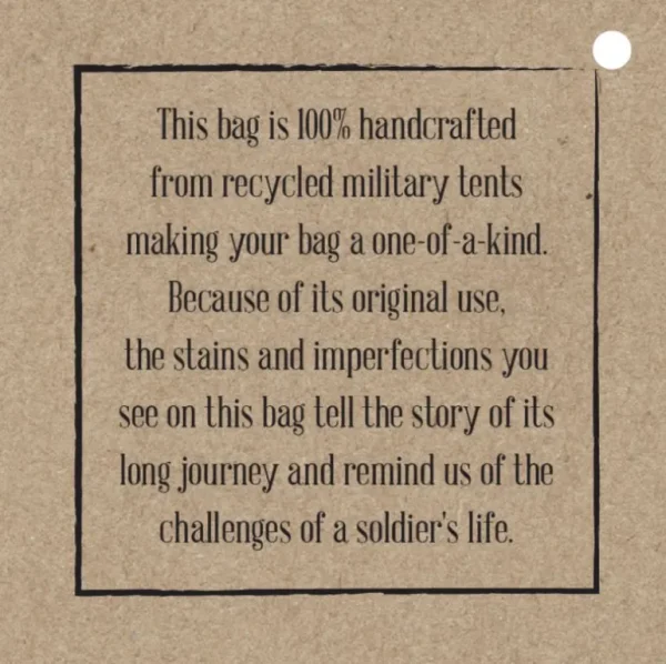 Travel Bags Vintage Addiction "It's On My List" Military Tent Travel Bag< Travel Bags