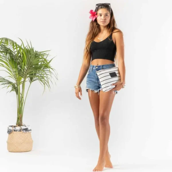 Aloha Women's Mid Pinstripe Pouch<Women Cosmetic Bags | Hand Bags