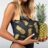 womens_aloha_small_black__2.webp Aloha Women's Small Black Pineapple Fields Pouch<Women Cosmetic Bags | Hand Bags