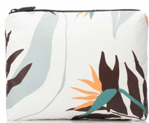 womens_aloha_small_painte_0.webp Aloha Women's Small Painted Birds Pouch In Cool<Women Toiletry Bags | Cosmetic Bags